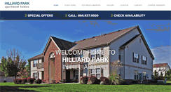 Desktop Screenshot of hilliardparkapartments.com